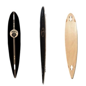 Easy People Longboards Pintail-Drop-Through Lowrider Longboard Deck PDT-0-Blank Natural