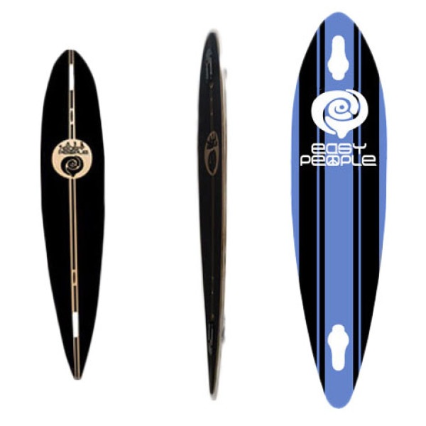Easy People Longboards Pintail-Drop-Through Lowrider Longboard Deck PDT-0-Malibu-Blue