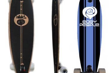 Easy People Longboards Classic Pintail Drop Through Lowrider Longboard Complete PDT-0 Malibu