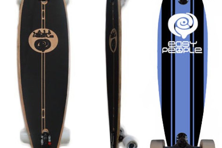 Easy People Longboards Classic Pintail Drop through Lowrider Longboard Complete PDT-0 Malibu
