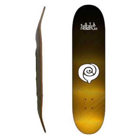 Easy People Skateboards SB-2 Blank Skateboard Deck-Faded-Gold