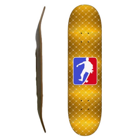 Easy People Skateboards SB-2 Blank Skateboard Deck-Gold-NSA