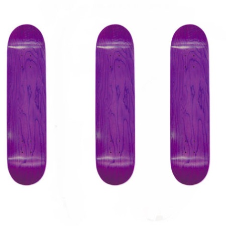 Easy People Skateboards SB-1 Semi-Pro Stained Skateboard Deck Purple x 3