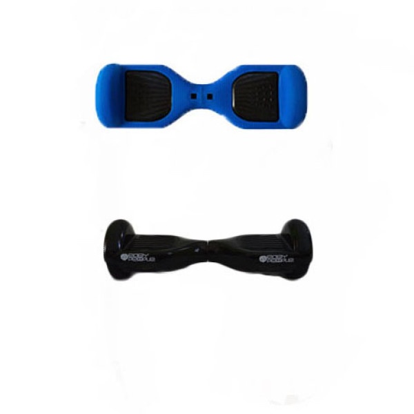Easy People Hoverboard Black Two Wheel Self Balancing Motorized Scooters With Blue Silicone Case