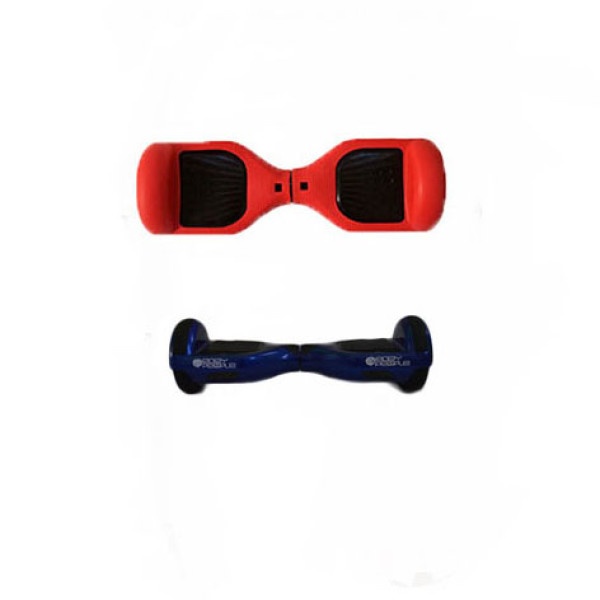 Easy People Hoverboard Blue Two Wheel Self Balancing Motorized Scooters With Red Silicone Case