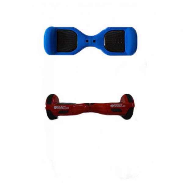 Easy People Hoverboard Red Two Wheel Self Balancing Motorized Scooters With Blue Silicone Case