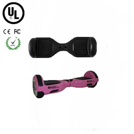 Easy People Hoverboard Pink Two Wheel Self Balancing Motorized Scooter with Black Silicone Case