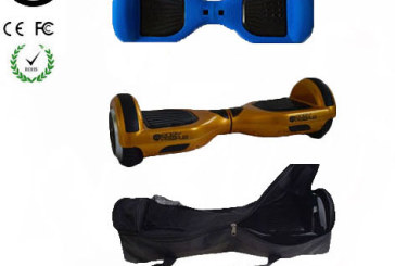 Easy People Hoverboard Combo Blue Skin ( Silicone case) + Gold Hoverboard + Bag
