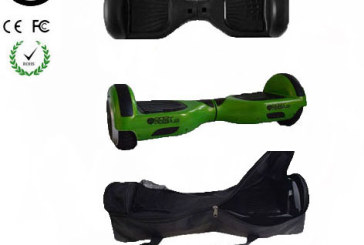 Easy People Black Green Hoverboard Combo Black Skin ( Silicone case) + Green Hoverboard + Bag
