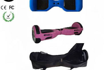 Easy People Blue Pink Hoverboard Combo Blue Skin ( Silicone case) + Pink Hoverboard + Bag