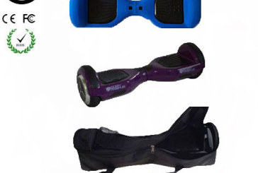 Easy People Blue Purple Hoverboard Combo Blue Skin ( Silicone case) + Purple Hoverboard + Bag