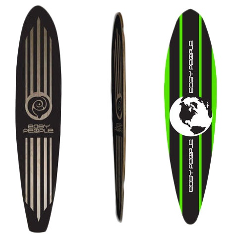 Easy People Longboards Pinatil Lowrider Longboard Deck PT-2-Lime-World