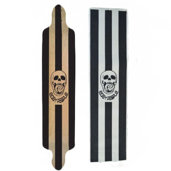 Easy People Longboards EP Custom Grip Tape For Longboard Decks Skull & Flames