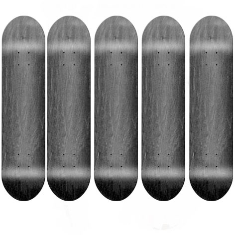 Easy People Skateboards SB-1 Semi-Pro Stained Skateboard Deck Black x5