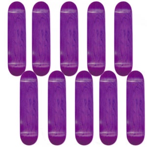 10 Pack Skateboard Assorted Stained Blank Decks