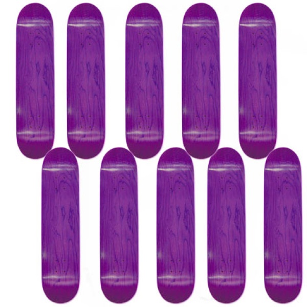 Easy People Skateboards SB-1 Semi-Pro Stained Skateboard Deck Purple x 10