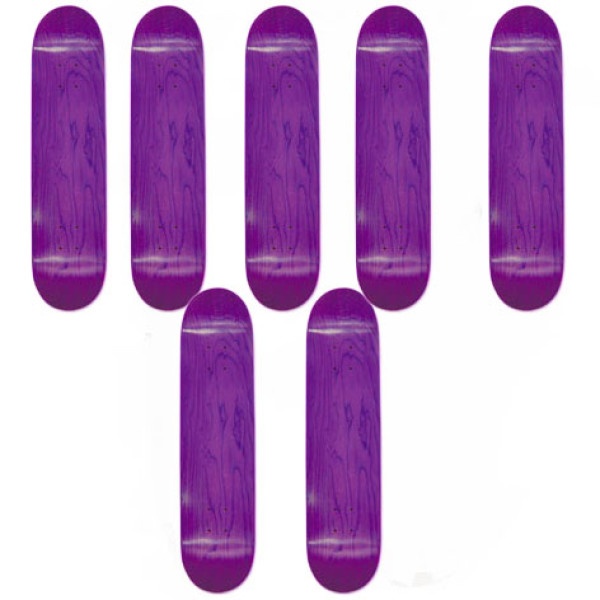 Easy People Skateboards SB-1 Semi-Pro Stained Skateboard Deck Purple x 7