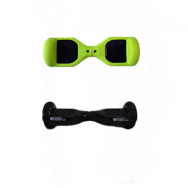 Hoverboard Black With Green Silicone Case