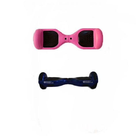 Easy People Hoverboard Blue Two Wheel Self Balancing Motorized Scooters With Pink Silicone Case