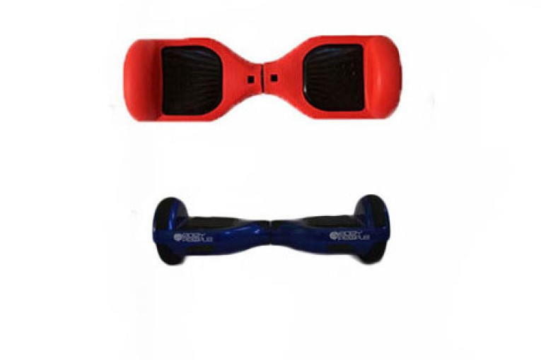 Hoverboard Blue With Red Silicone Case