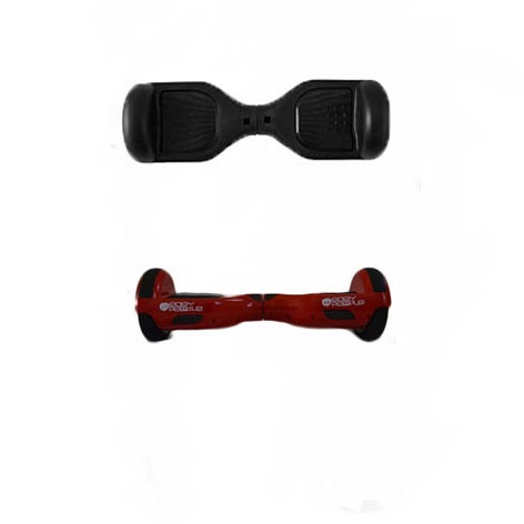 Easy People Hoverboard Red Two Wheel Self Balancing Motorized Scooters With Black Silicone Case