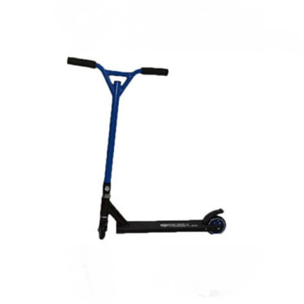 Easy People Stunt Scooter Cross Colors Blue Handlebar with Black Deck