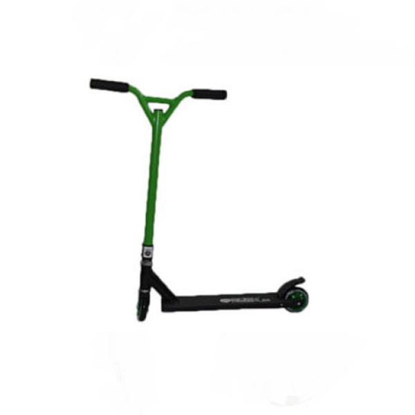 Easy People Stunt Scooter Cross Colors Green Handlebar with Black Deck