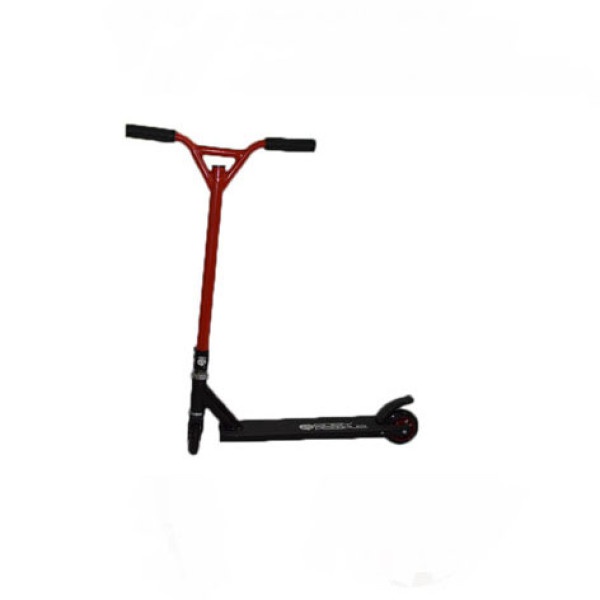 Easy People Stunt Scooter Cross Colors Red Handlebar with Black Deck