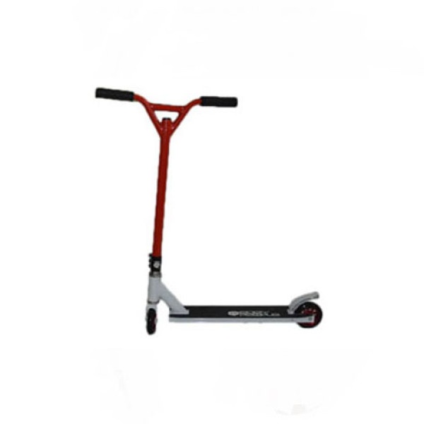 Easy People Stunt Scooter Cross Colors Red Handlebar with White Deck