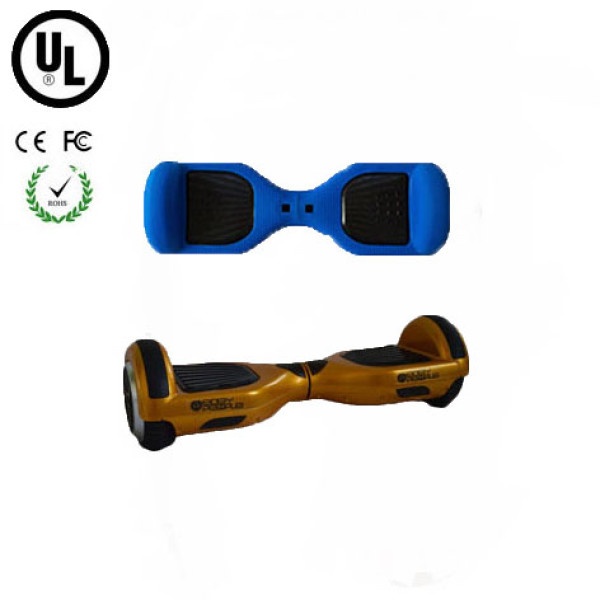 Hoverboard Gold With Silicone Case Blue