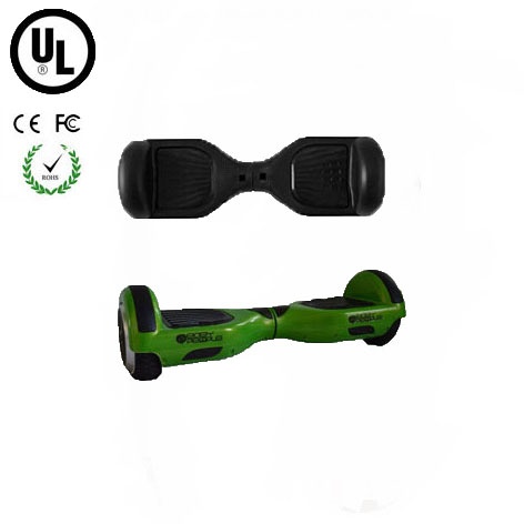 Easy People Hoverboard Green Two Wheel Self Balancing Motorized Scooter with Black Silicone Case