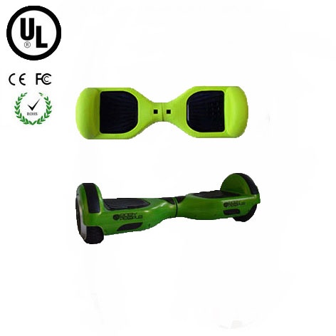Easy People Hoverboard Green Two Wheel Self Balancing Motorized Scooter with Green Silicone Case