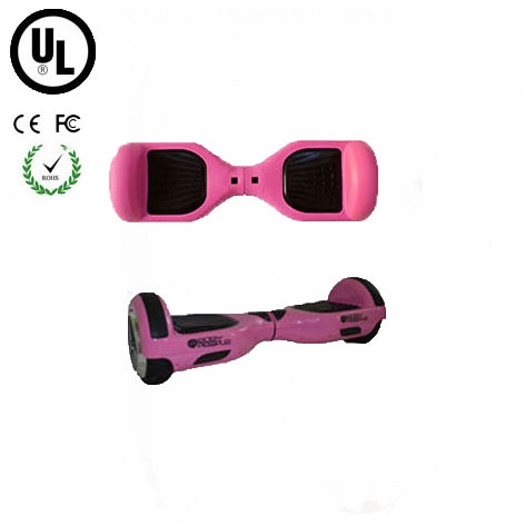 Easy People Hoverboard Pink Two Wheel Self Balancing Motorized Scooter with Pink Silicone Case