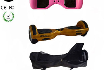 Easy People Pink Gold Hoverboard Combo Pink Skin ( Silicone case) + Gold Hoverboard + Bag