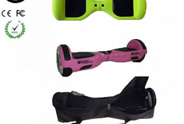 Easy People Green Pink Hoverboard Combo Green Skin ( Silicone case) + Pink Hoverboard + Bag