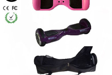 Easy People Pink Purple Hoverboard Combo Pink Skin ( Silicone case) + Purple Hoverboard + Bag